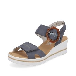 Rieker Women's sandals | Style 67476 Dress Sandal Blue Combination