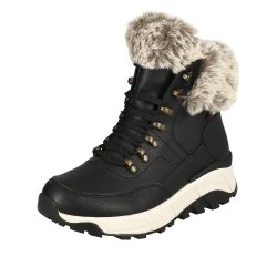 Rieker EVOLUTION Leather Women's Mid Height Boots| W0063-00 Mid-height Boots Black