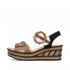 Rieker Women's sandals | Style 68176 Dress Sandal Beige Combination
