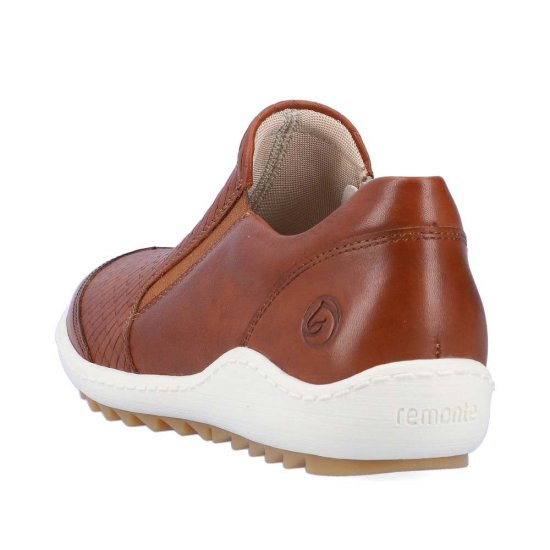 Remonte Women's shoes | Style R1433 Casual Zipper Brown - Click Image to Close