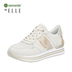 Remonte Women's shoes | Style D1322 Athletic Lace-up Beige Combination