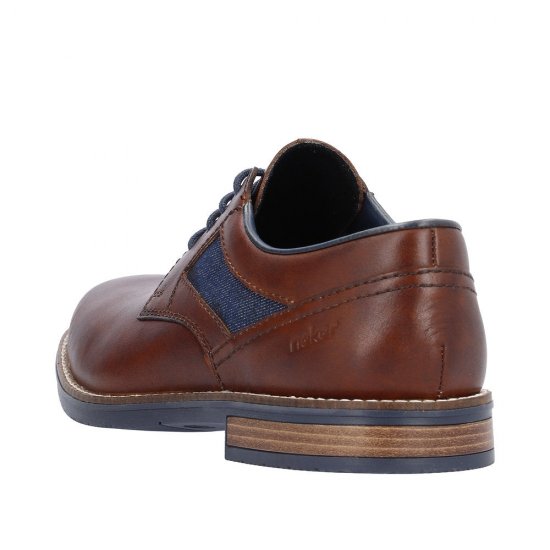 Rieker Men's shoes | Style 13522 Dress Lace-up Brown - Click Image to Close