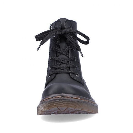 Rieker Synthetic leather Women's short boots | 78240 Ankle Boots Black - Click Image to Close