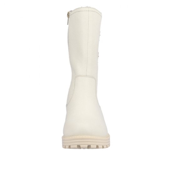 Remonte Leather Women's Mid Height Boots| D0W76 Mid-height Boots White - Click Image to Close