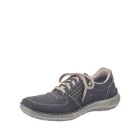 Rieker Men's shoes | Style 03030 Casual Lace-up with zip Blue