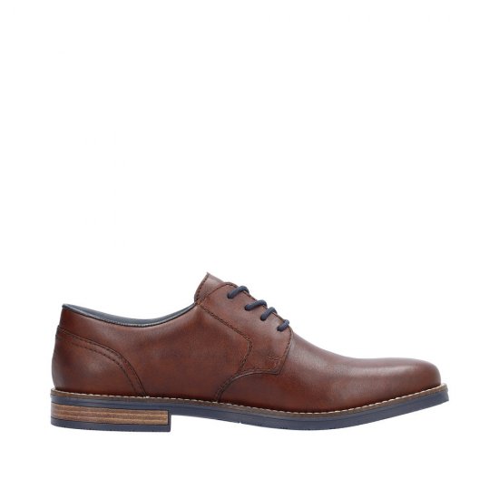 Rieker Men's shoes | Style 13522 Dress Lace-up Brown - Click Image to Close