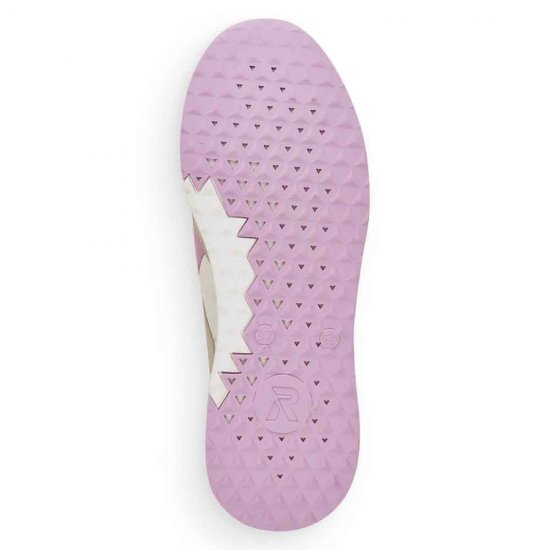 Rieker EVOLUTION Women's shoes | Style 42502 Athletic Lace-up Beige Combination - Click Image to Close
