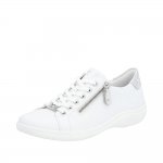 Remonte Women's shoes | Style D1E03 Athletic Lace-up with zip White Combination