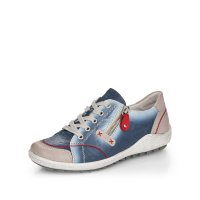 Remonte Women's shoes | Style R1427 Casual Lace-up with zip Blue