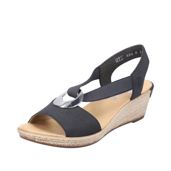 Rieker Women's sandals | Style 624H6 Dress Sandal Blue - Click Image to Close