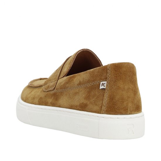 Rieker EVOLUTION Men's shoes | Style U0703 Casual Slip-on Brown - Click Image to Close