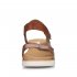 Remonte Women's sandals | Style R6150 Dress Sandal Brown Combination