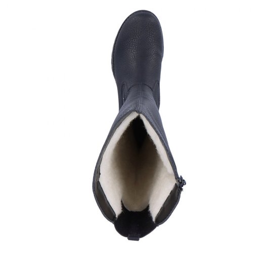 Rieker Synthetic Material Women's' Tall Boots| 78554 Tall Boots Black - Click Image to Close