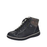 Rieker Synthetic Material Women's short boots| Z4243-01 Ankle Boots Black Combination