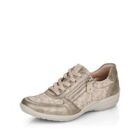 Remonte Women's shoes | Style R7637 Casual Lace-up with zip Metallic