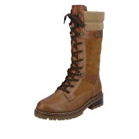 Remonte Leather Women's' Tall Boots| D0B76-24 Tall BootsFiber Grip Brown Combination