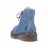 Rieker Synthetic leather Women's short boots | 78240 Ankle Boots Blue