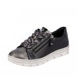 Remonte Leather Women's shoes| D5825 Black Combination