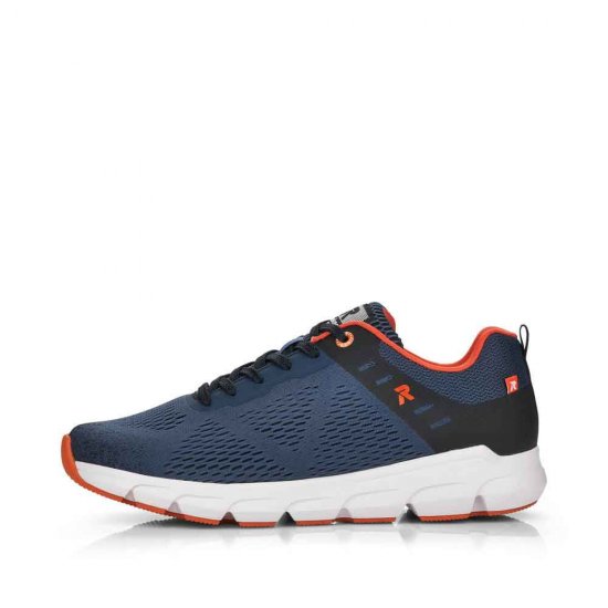 Rieker EVOLUTION Men's shoes | Style 07806 Athletic Lace-up Blue - Click Image to Close