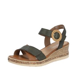 Remonte Women's sandals | Style D3067 Dress Sandal Green Combination