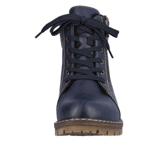 Rieker Synthetic Material Women's short boots| Y9105 Ankle Boots Blue - Click Image to Close