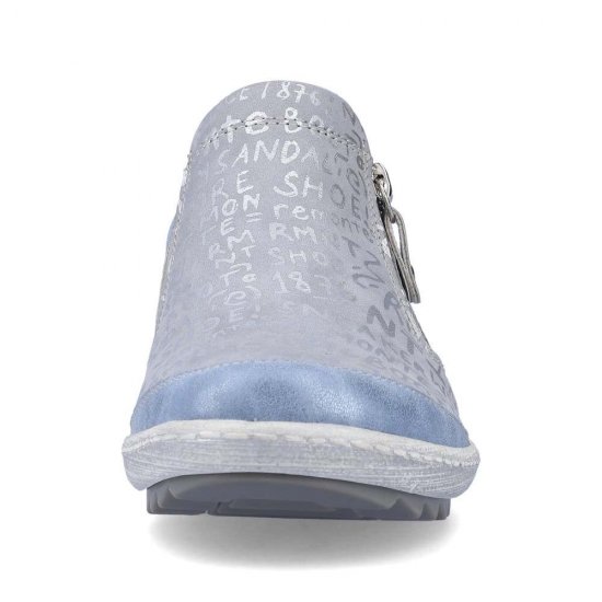 Remonte Women's shoes | Style R1428 Casual Zipper Blue Combination - Click Image to Close