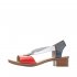 Rieker Women's sandals | Style 62662 Dress Sandal Red Combination