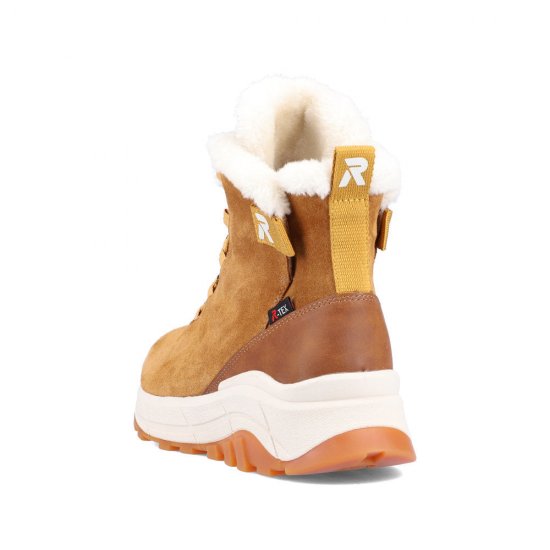 Rieker EVOLUTION Suede leather Women's Short Boots| W0060 Ankle Boots Brown - Click Image to Close