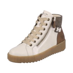 Remonte Synthetic Material Women's mid height boots| R7997 Mid-height Boots White Combination