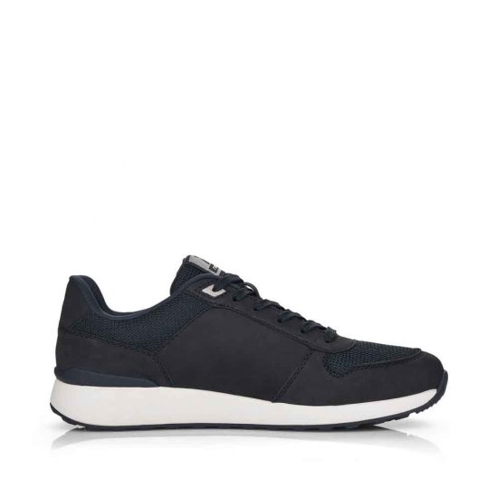Rieker EVOLUTION Men's shoes | Style 07601 Athletic Lace-up Blue - Click Image to Close