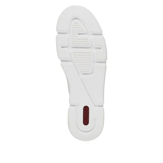 Rieker Women's shoes | Style N5932 Athletic Lace-up with zip White - Click Image to Close
