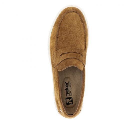 Rieker EVOLUTION Men's shoes | Style U0703 Casual Slip-on Brown - Click Image to Close