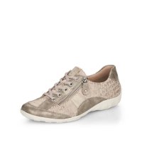 Remonte Women's shoes | Style R3403 Casual Lace-up with zip Beige Combination