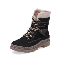 Remonte Suede leather Women's mid height boots| D0C77 Mid-height BootsFiber Grip Black Combination