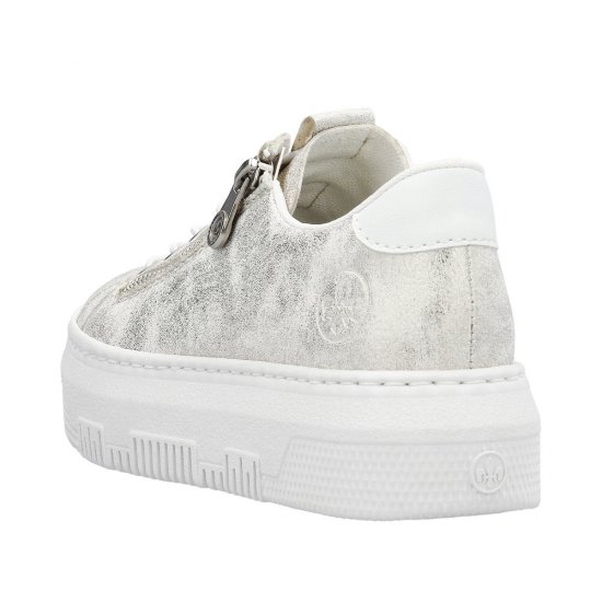 Rieker Women's shoes | Style M1953 Athletic Zipper White - Click Image to Close