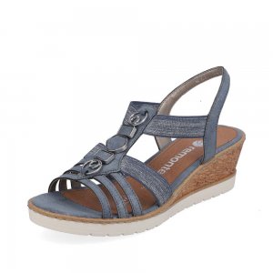 Remonte Women's sandals | Style R6264 Dress Sandal Blue Combination