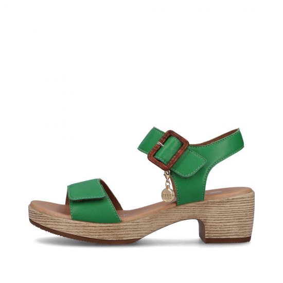 Remonte Women's sandals | Style D0N52 Dress Sandal Green - Click Image to Close