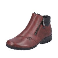Rieker Leather Women's short boots| L4655 Ankle Boots Red