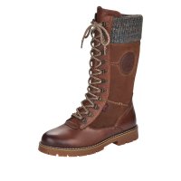 Remonte Suede Leather Women'S' Tall Boots | D9375 Tall Boots Athleisure Boots Brown Combination