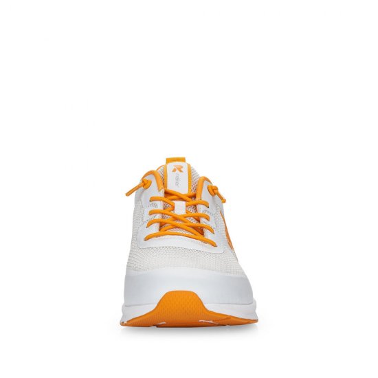 Rieker EVOLUTION Women's shoes | Style 40102 Athletic Lace-up White Combination - Click Image to Close