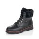 Remonte Leather Women's mid height boots| D9372 Ankle BootsFlip Grip Black