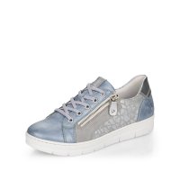 Remonte Women's shoes | Style D5821 Casual Lace-up with zip Blue Combination