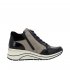 Remonte Leather Women's short boots| D0T70 Ankle Boots Black Combination