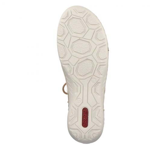 Rieker Women's shoes | Style 52520 Casual Lace-up Beige - Click Image to Close