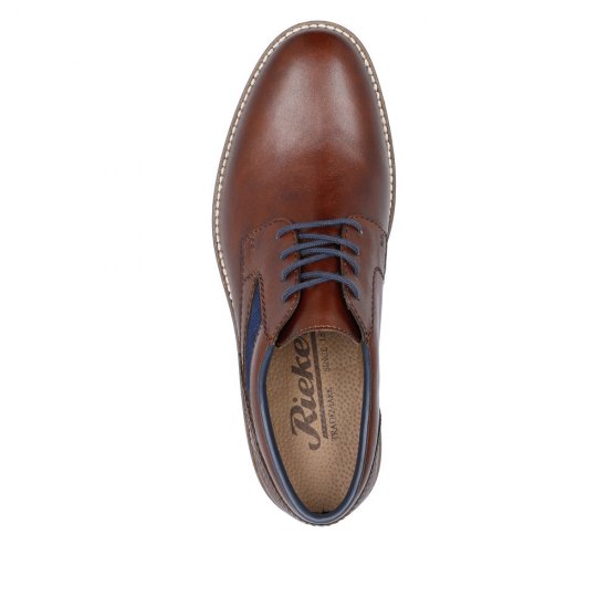 Rieker Men's shoes | Style 13522 Dress Lace-up Brown - Click Image to Close