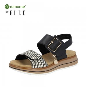 Remonte Women's sandals | Style D1J53 Casual Sandal Black Combination