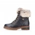 Remonte Leather Women's Short Boots| D0B74 Ankle BootsFiber Grip Black Combination