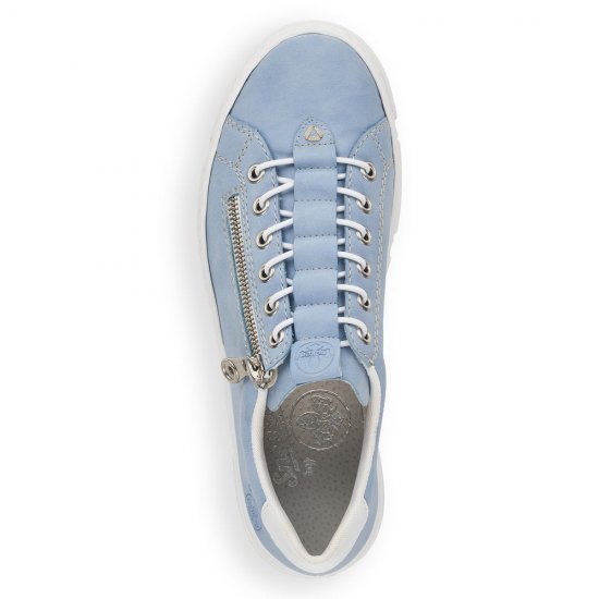 Rieker Women's shoes | Style N5952 Athletic Zipper Blue - Click Image to Close