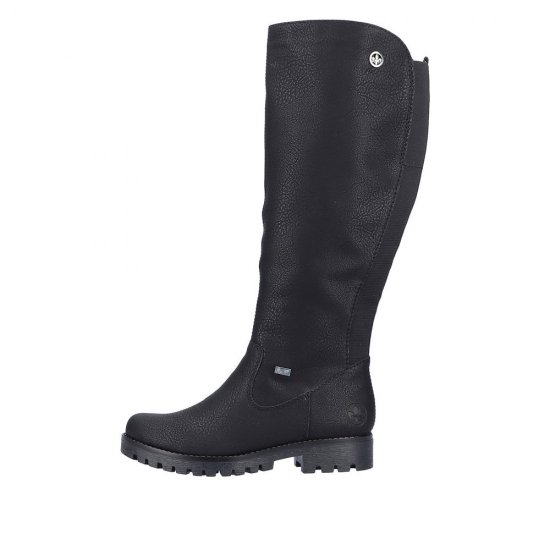 Rieker Synthetic Material Women's' Tall Boots| 78554 Tall Boots Black - Click Image to Close