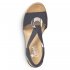 Rieker Women's sandals | Style 624H6 Dress Sandal Black